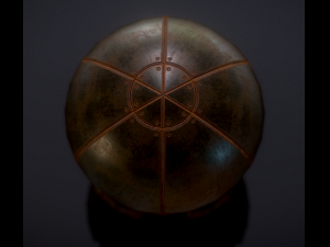 sphere bot rusty version Modelo 3D