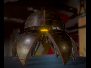 sphere bot rusty version 3D Model