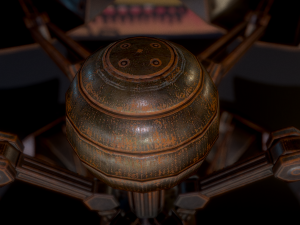 sphere bot rusty version Modelo 3D