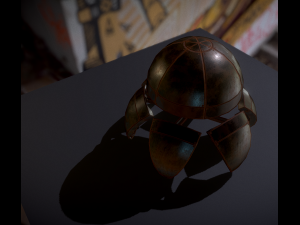 sphere bot rusty version Modelo 3D