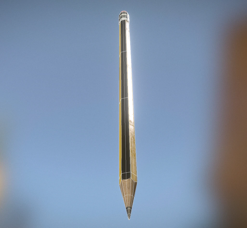 pencil 3D Model .c4d .max .obj .3ds .fbx .stl .blend 