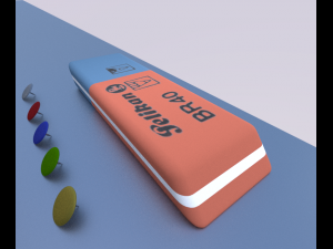 eraser Model 3D