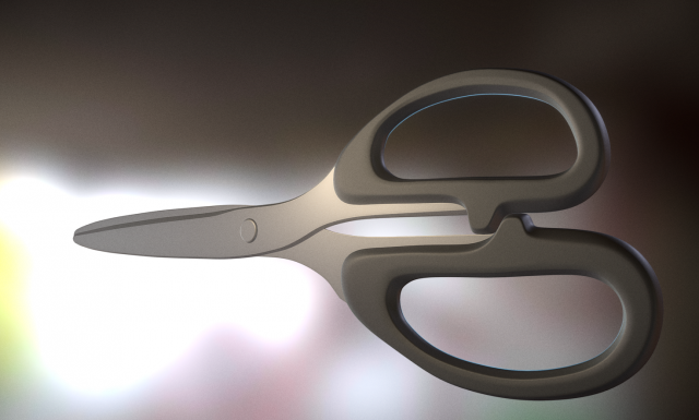 scissors rigged and animated 3D Model .c4d .max .obj .3ds .fbx .stl .blend 