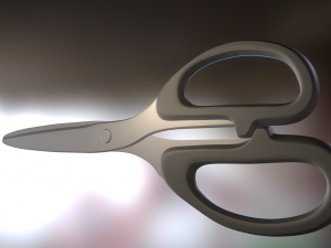 scissors rigged and animated 3D Model