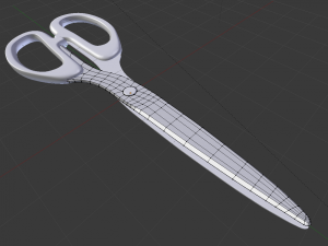 scissors rigged and animated 3D Model