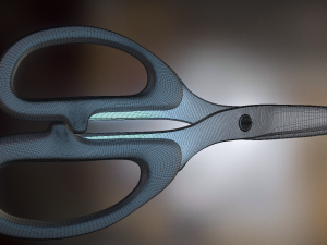 scissors rigged and animated 3D Model
