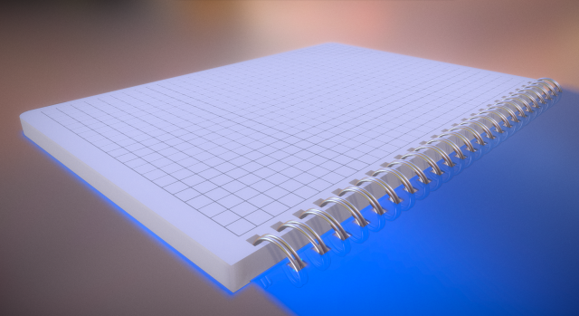 notepad squared 3D Model .c4d .max .obj .3ds .fbx .stl .blend 