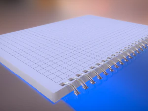 notatnik do kwadratu Model 3D