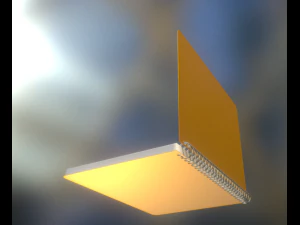 notepad lined and animated 3D Model