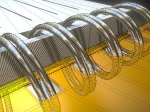 notepad lined and animated Modelo 3D