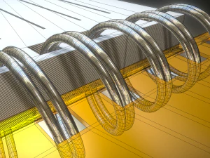 notepad lined and animated 3D Model