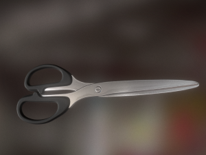 scissors rigged and animated clean version Modelo 3D