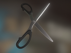 scissors rigged and animated clean version 3D 模型