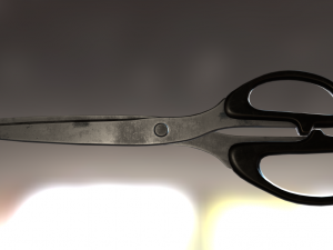 scissors rigged and animated old version 3D Model