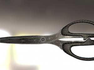 scissors rigged and animated old version 3D Model