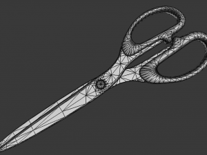scissors rigged and animated old version 3D Model