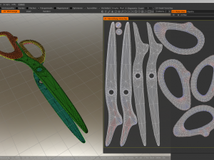 scissors rigged and animated old version 3D Model