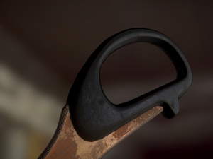 scissors rigged and animated rusty version Modèle 3D