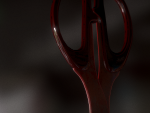 scissors rigged and animated bloody version 3D Model