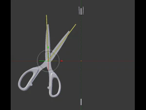 scissors rigged and animated pack 3D Model