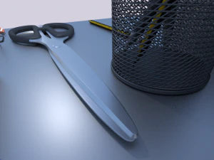 scissors rigged and animated pack 3D Model
