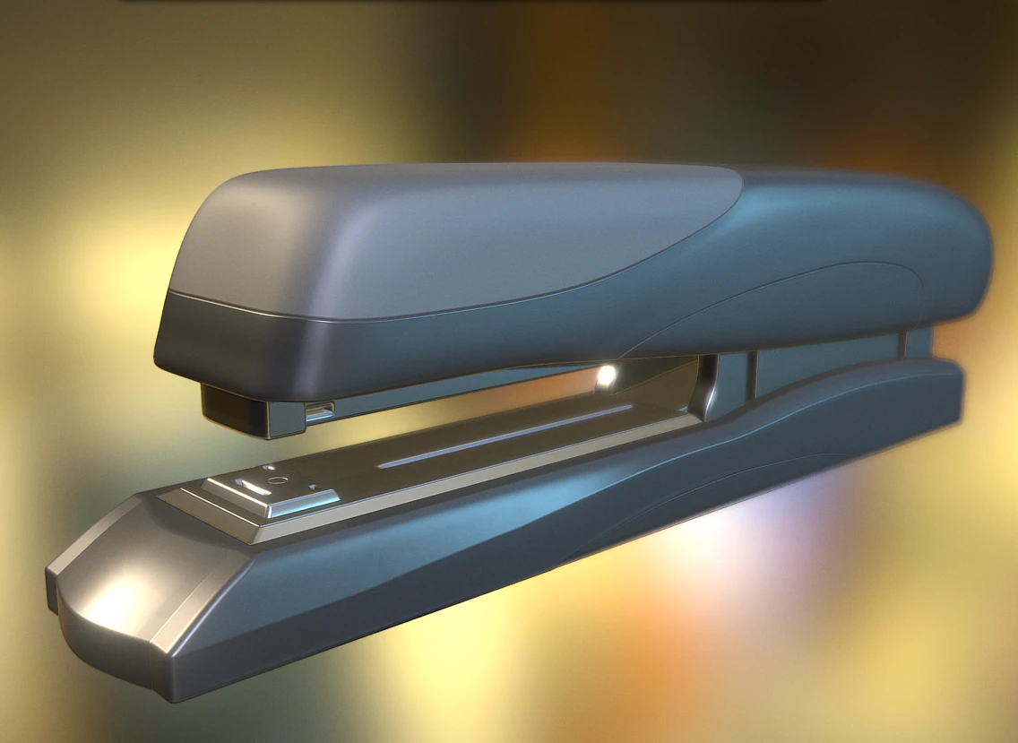 stapler highpoly 3D Model .c4d .max .obj .3ds .fbx .stl .blend 