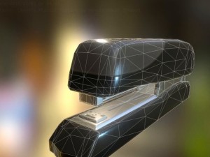stapler rigged and animated plastic version 3D Model