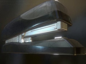 stapler rigged and animated plastic version 3D Model