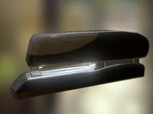 stapler rigged and animated plastic version 3D Model
