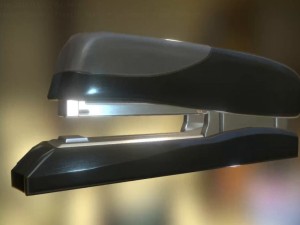 stapler rigged and animated plastic version 3D Model