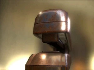 stapler rigged and animated rusty version 3D Model