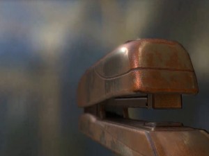stapler rigged and animated rusty version Modèle 3D