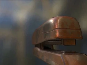 stapler rigged and animated rusty version 3D Model
