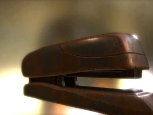 stapler rigged and animated rusty version 3D Model