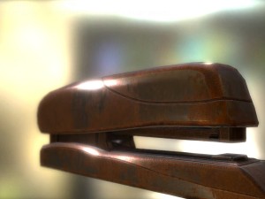 stapler rigged and animated rusty version Modèle 3D