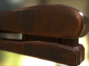 stapler rigged and animated rusty version 3D Model