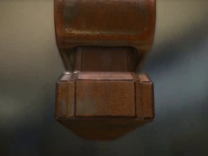 stapler rigged and animated rusty version 3D Model
