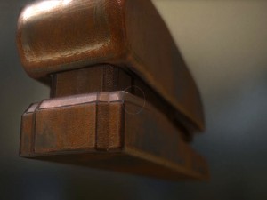 stapler rigged and animated rusty version Modèle 3D