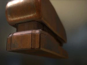 stapler rigged and animated rusty version 3D Model