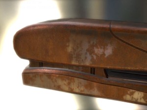 stapler rigged and animated rusty version Modèle 3D