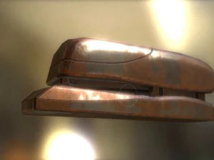 stapler rigged and animated rusty version 3D Model