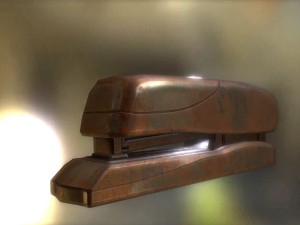 stapler rigged and animated rusty version Modèle 3D