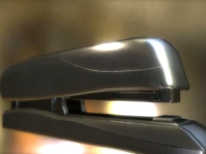stapler rigged and animated silver version 3D Модель