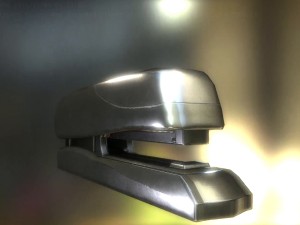stapler rigged and animated silver version 3D Модель