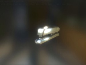 stapler rigged and animated silver version 3D Модель
