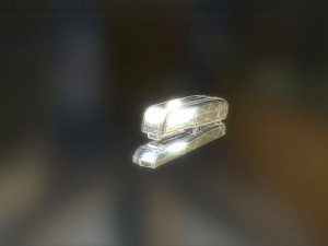 stapler rigged and animated silver version 3D Модель