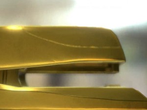 stapler rigged and animated gold version Model 3D