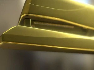 stapler rigged and animated gold version 3D Model