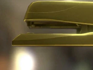 stapler rigged and animated gold version 3D Model