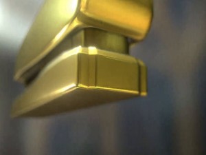 stapler rigged and animated gold version Model 3D